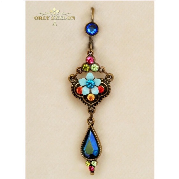 Earrings-Royal Arabesque Floral - Picture 2 of 7